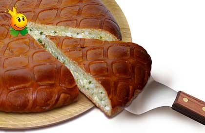 Пирог с Яйцом и зеленым луком  